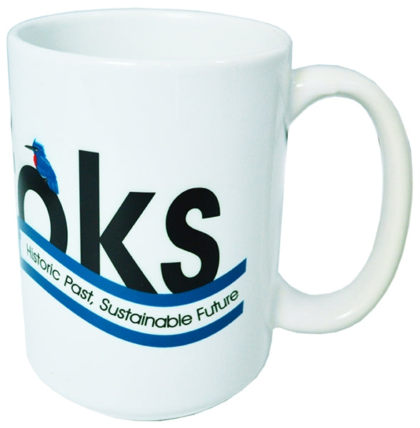 Hinton 14oz white Sublimation mug in Ripple brown Gift box