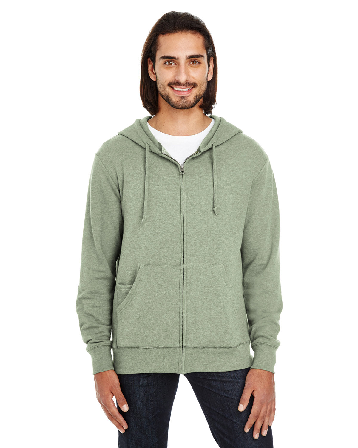 THREADFAST Unisex Triblend French Terry Full-Zip