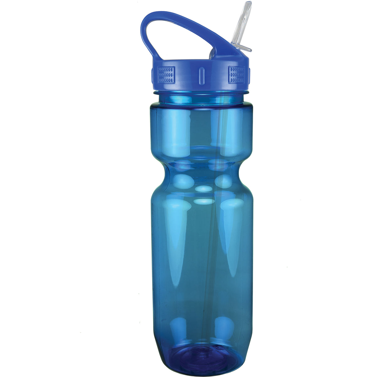 22 Oz. Translucent Bike Bottle w/ Sport Sip Lid and Straw