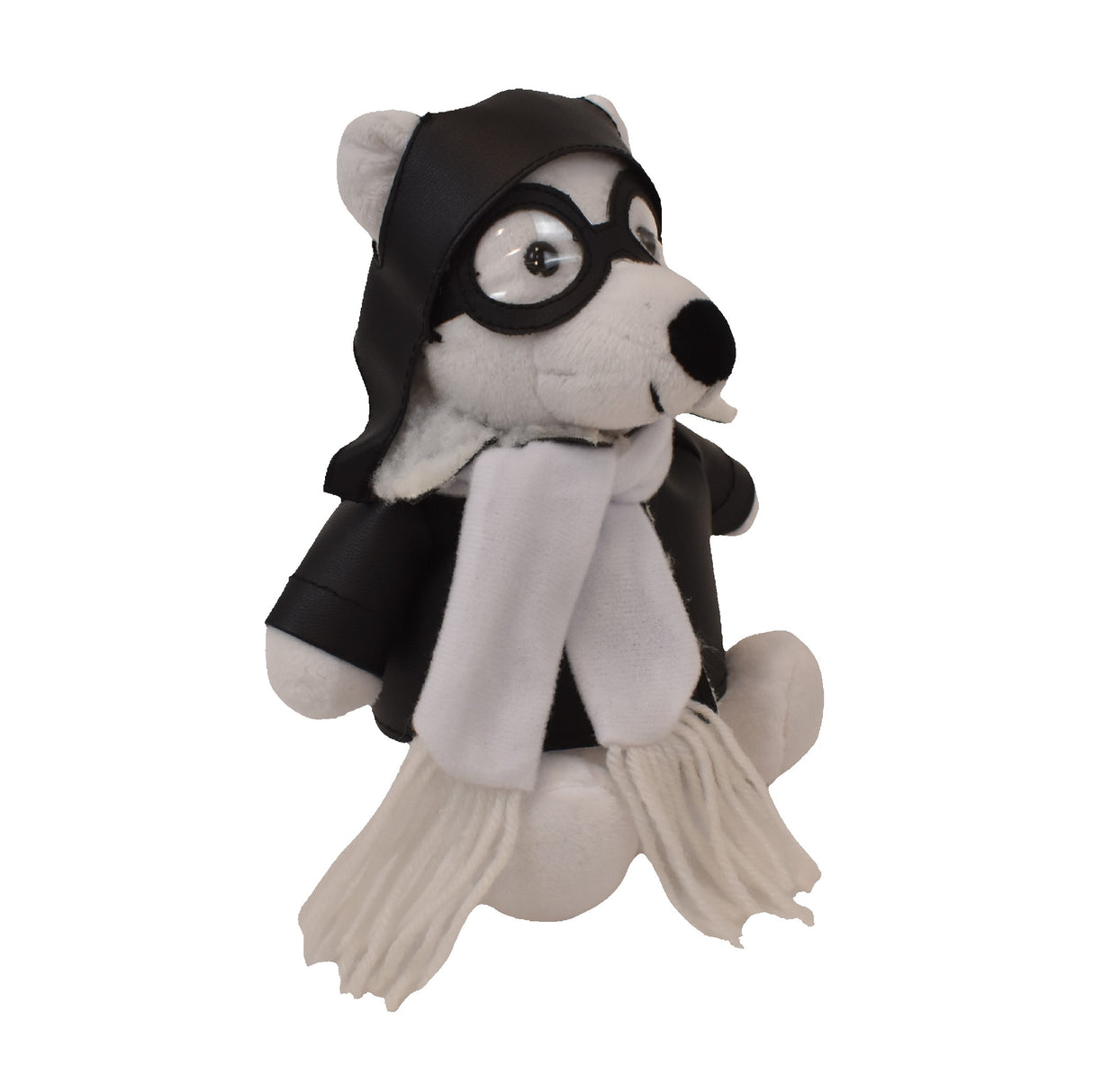 6" Mini Me Powder Polar Bear w/Pilot's Outfit