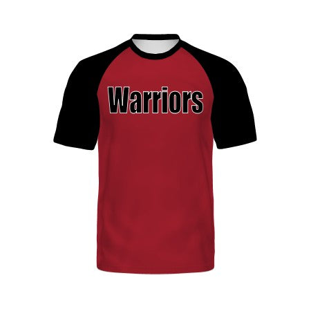 Holloway Youth Black Sleeve Freestyle Semi-Sublimated Raglan Tee