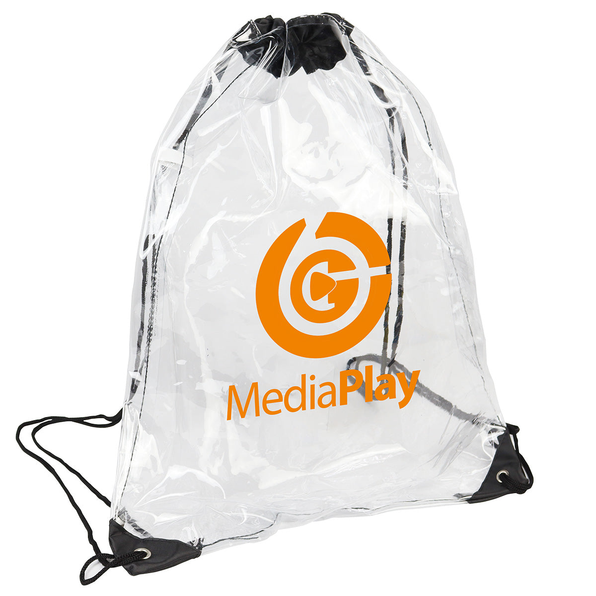 000770 Diamond Clear TPU Drawstring Backpack