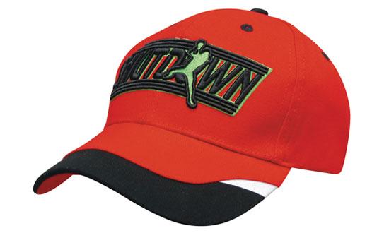 Brushed Heavy Cotton Cap w/Peak Inserts