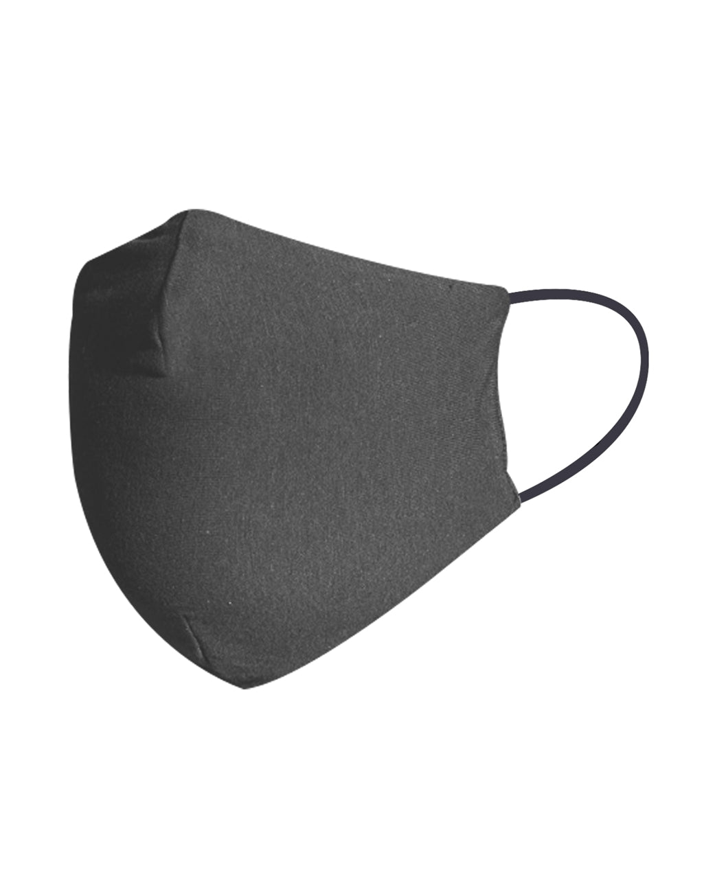 Adult Size Fashion Face Mask, 70% Cotton/30% Polyester, 2 layer, dark grey - Blank