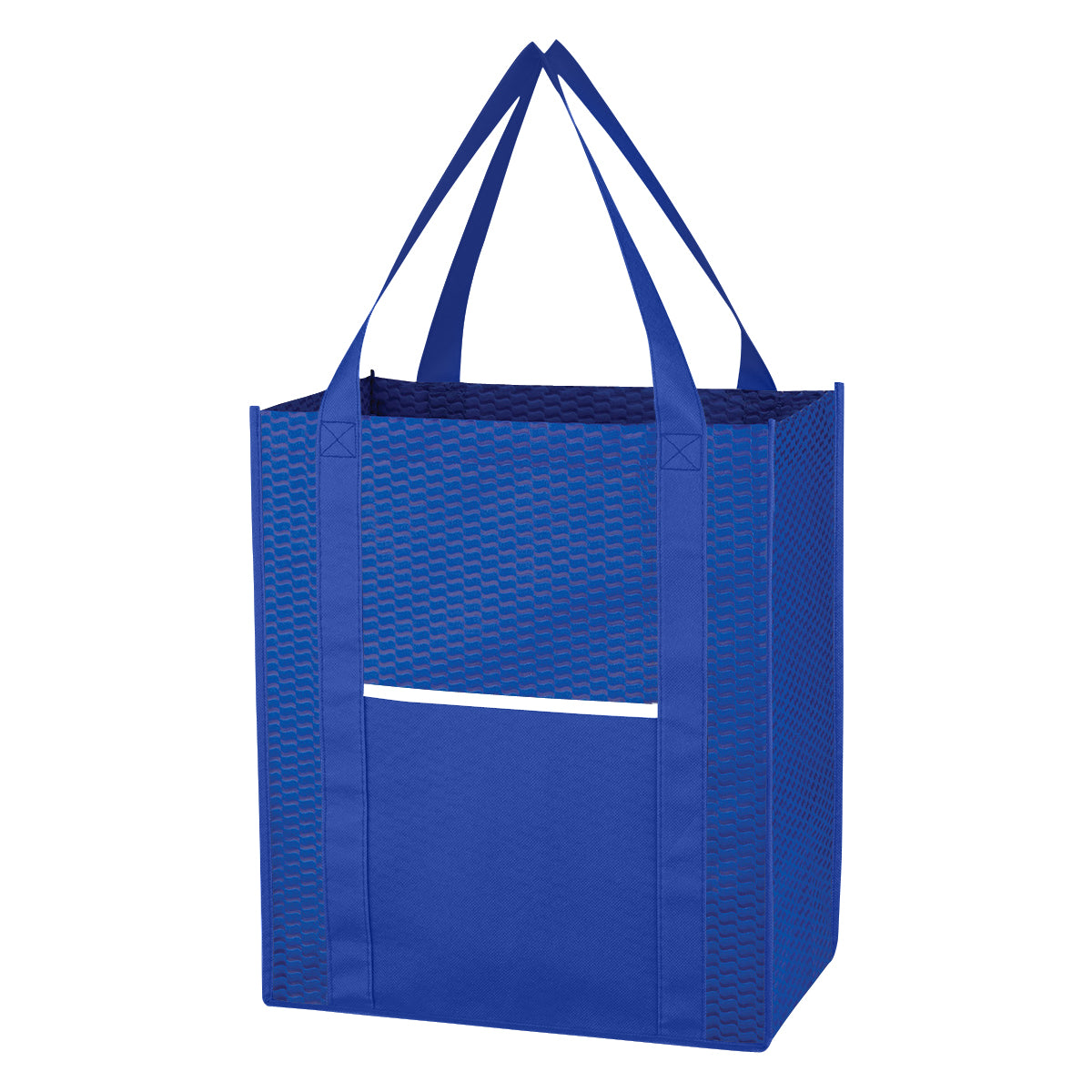 Non-woven Wave Shopper Tote Bag