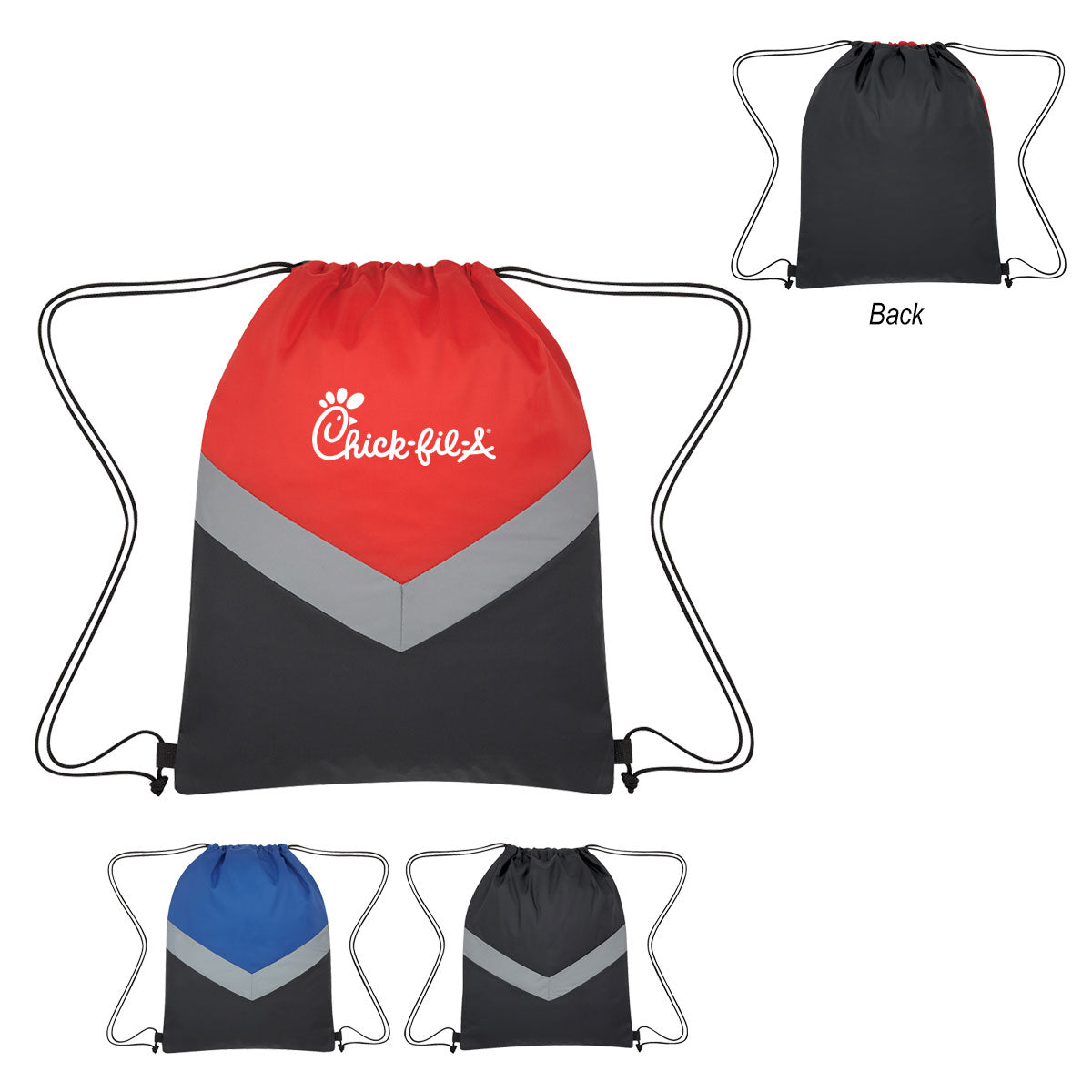 Reflective Stripe Drawstring Sports Pack