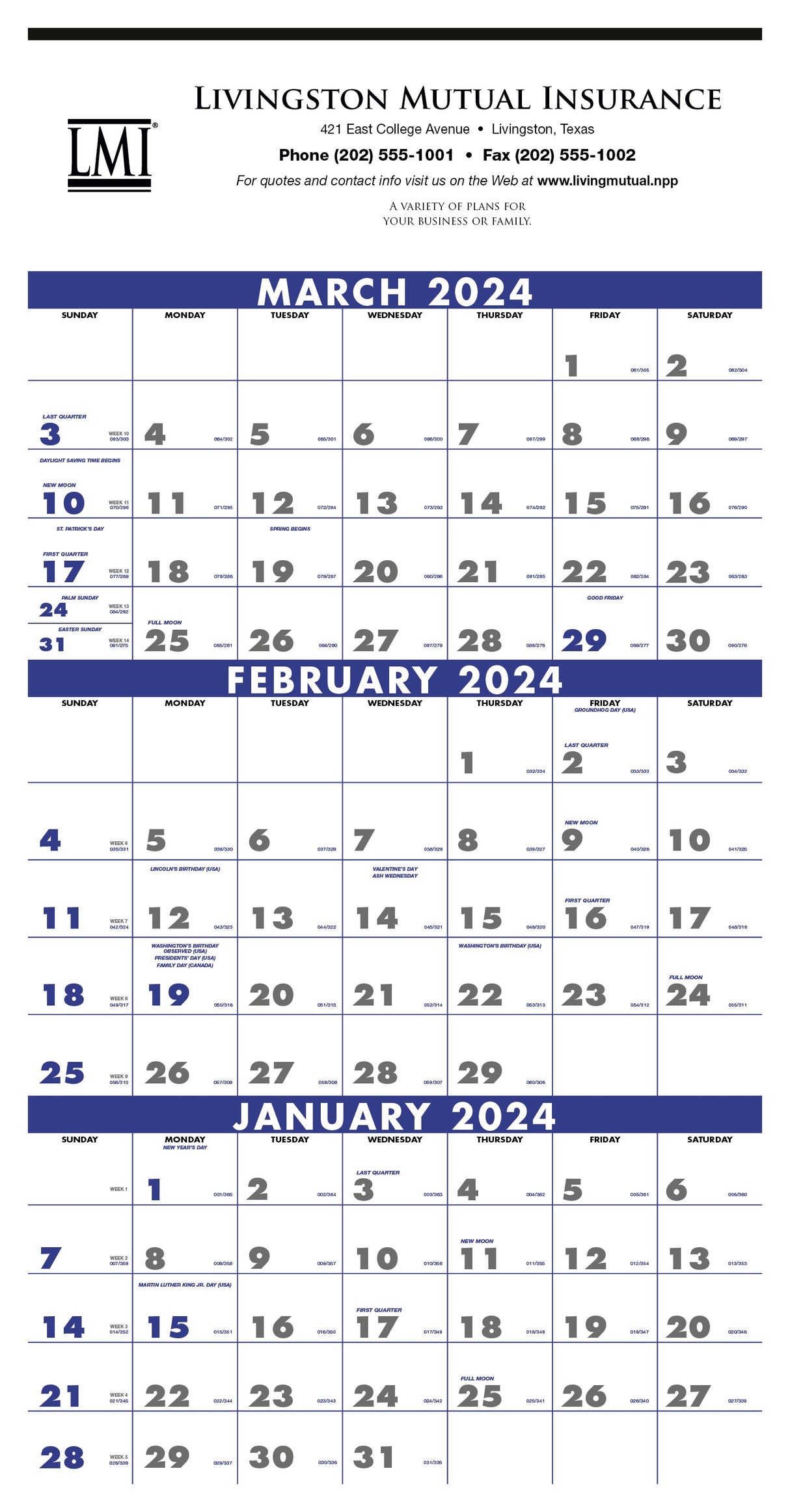 3-Month Planner (4-Sheet)