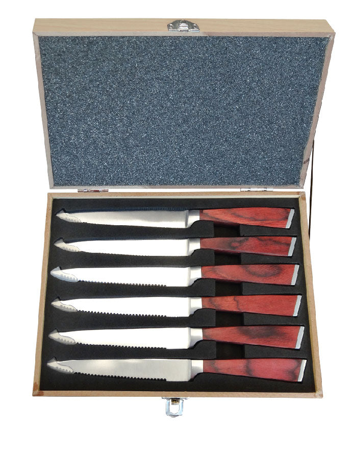 SS/Rosewood Steak Knife Set (3-5 Days)