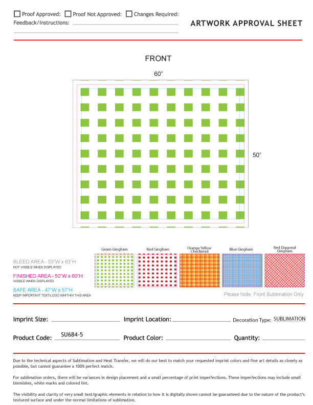 Checkered Blanket in Plush and cozy Mink Flannel Fleece, 50x60, Large Size