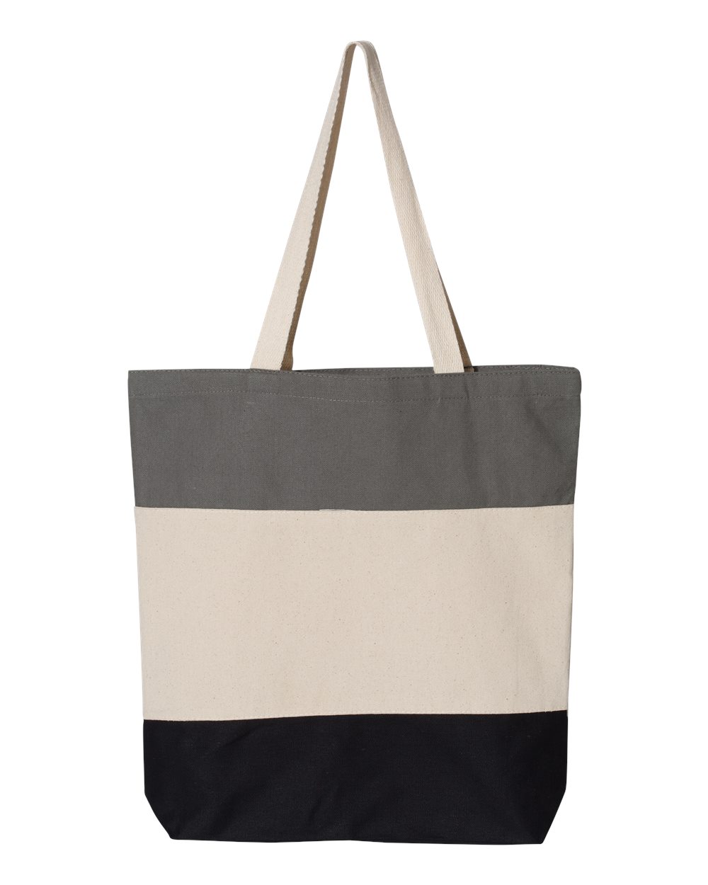 Q-Tees 11L Tri-Color Tote Bag