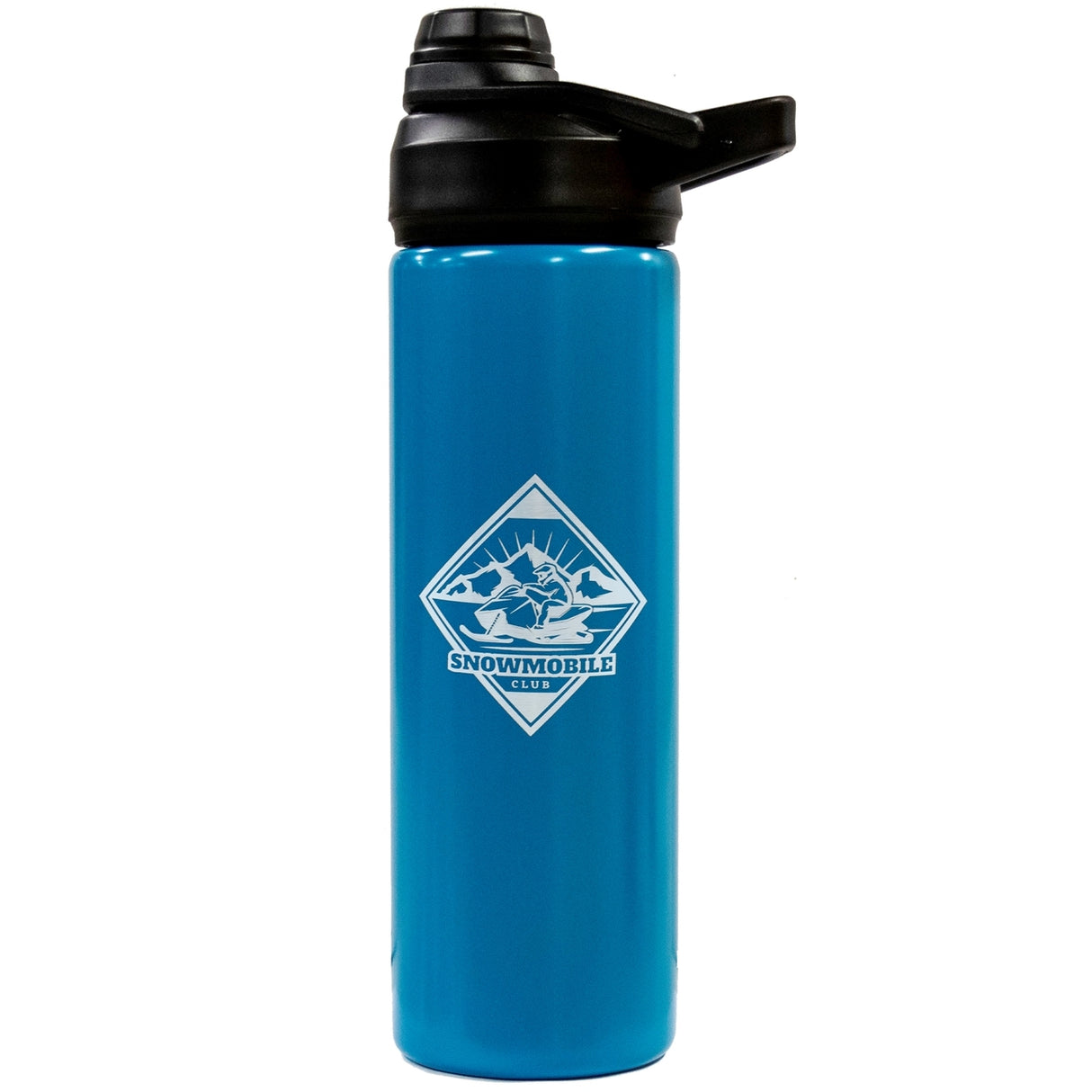 Beacon 26oz single wall stainless steel bottle matte blue