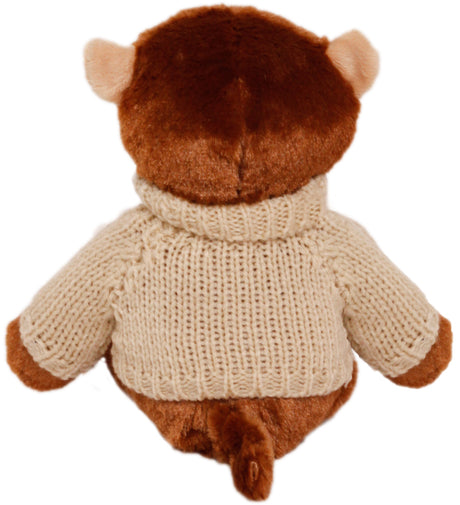 11" Milo Monkey w/Hand Knit Embroidered Sweater
