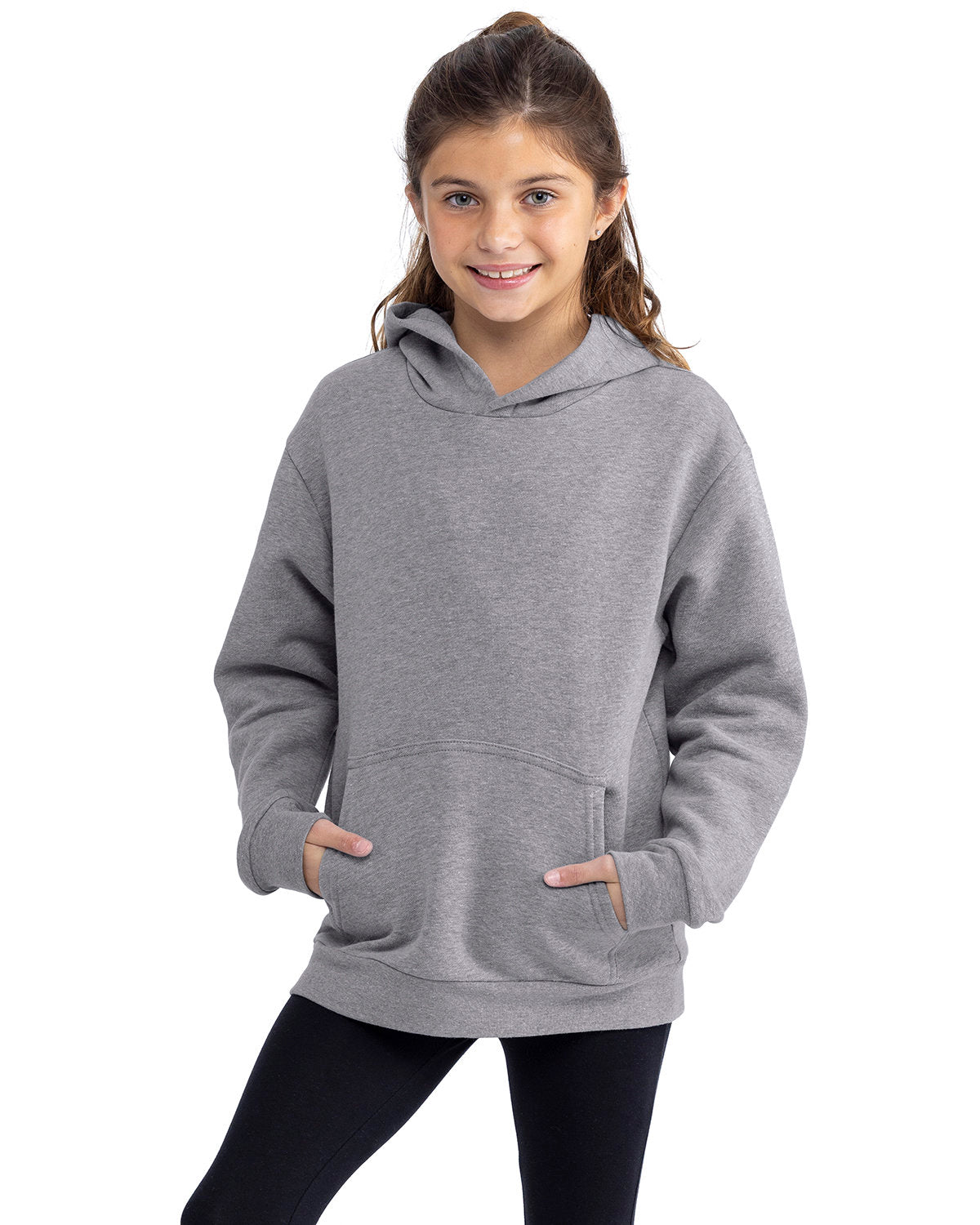 NEXT LEVEL APPAREL Youth Fleece Pullover Hooded Sweatshirt