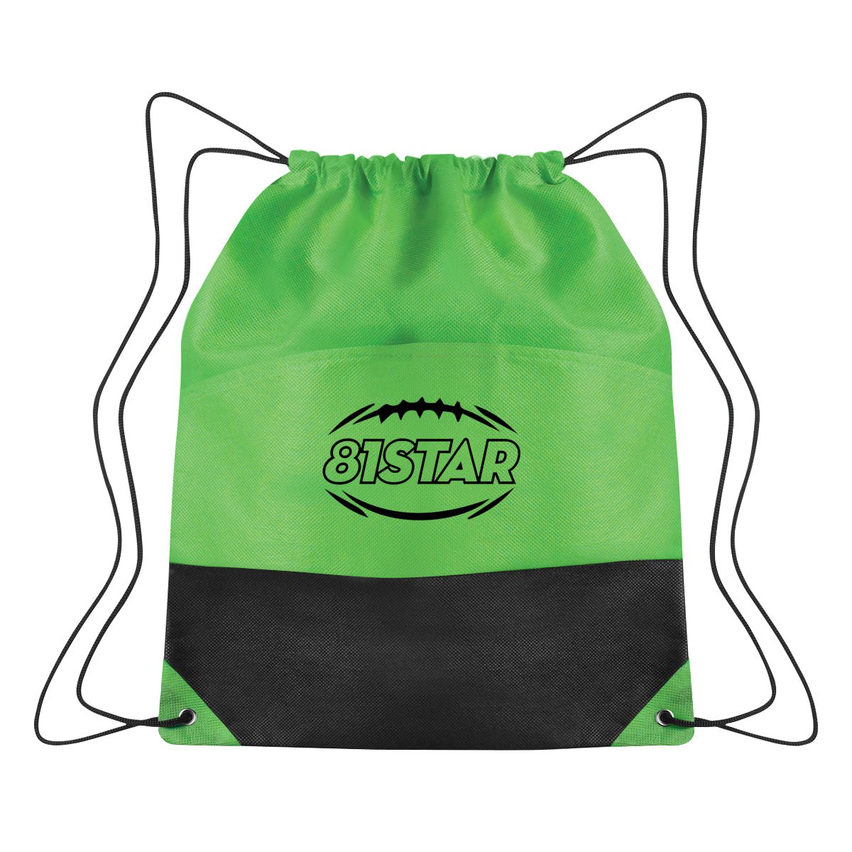 Non-woven Two-tone Drawstring Sports Pack