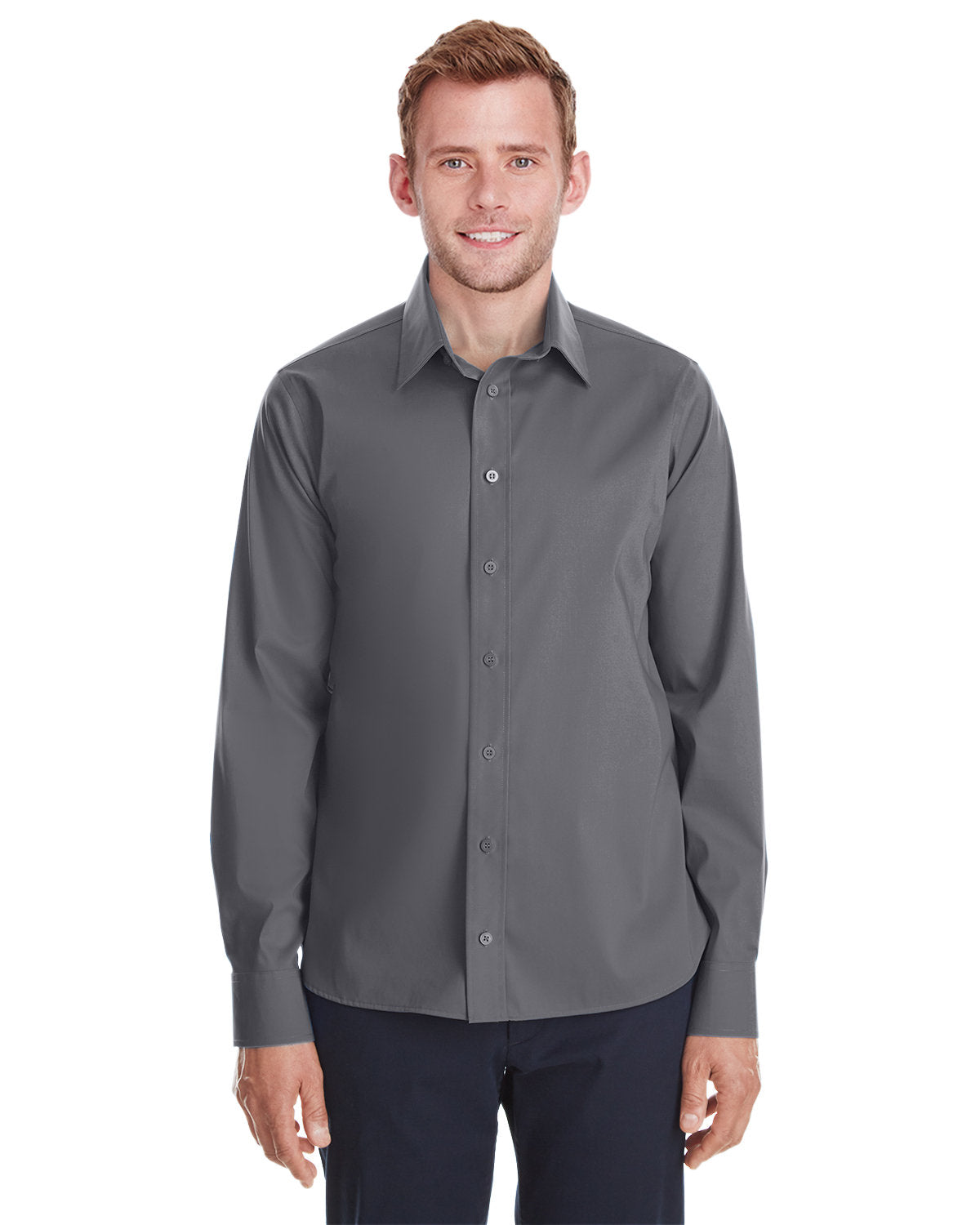 DEVON AND JONES Men's Untucked ? Crown Collection® Stretch Broadcloth Woven Shirt