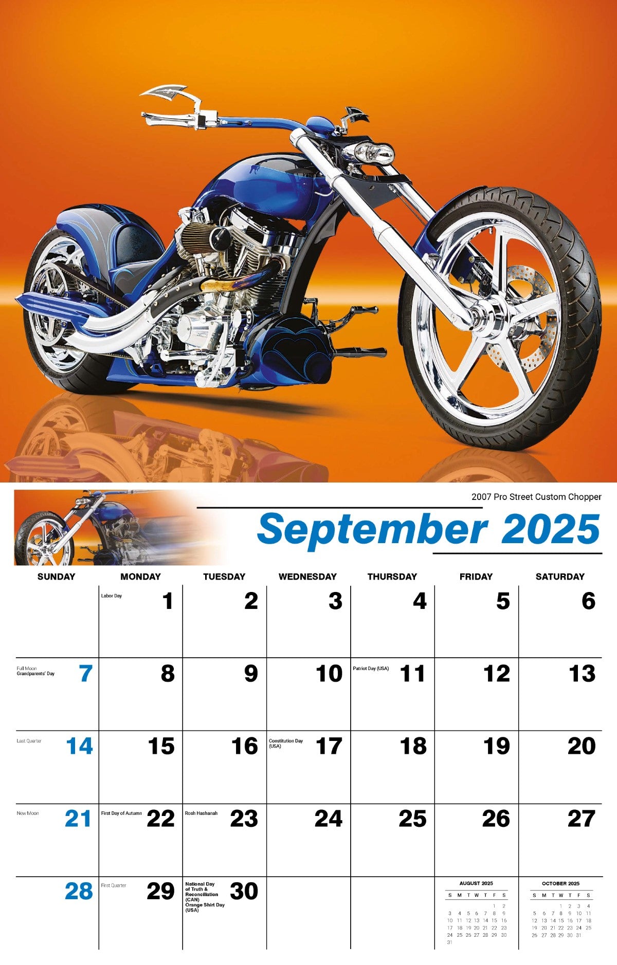 Galleria Wall Calendar 2025 Motorcycle Mania Calendar