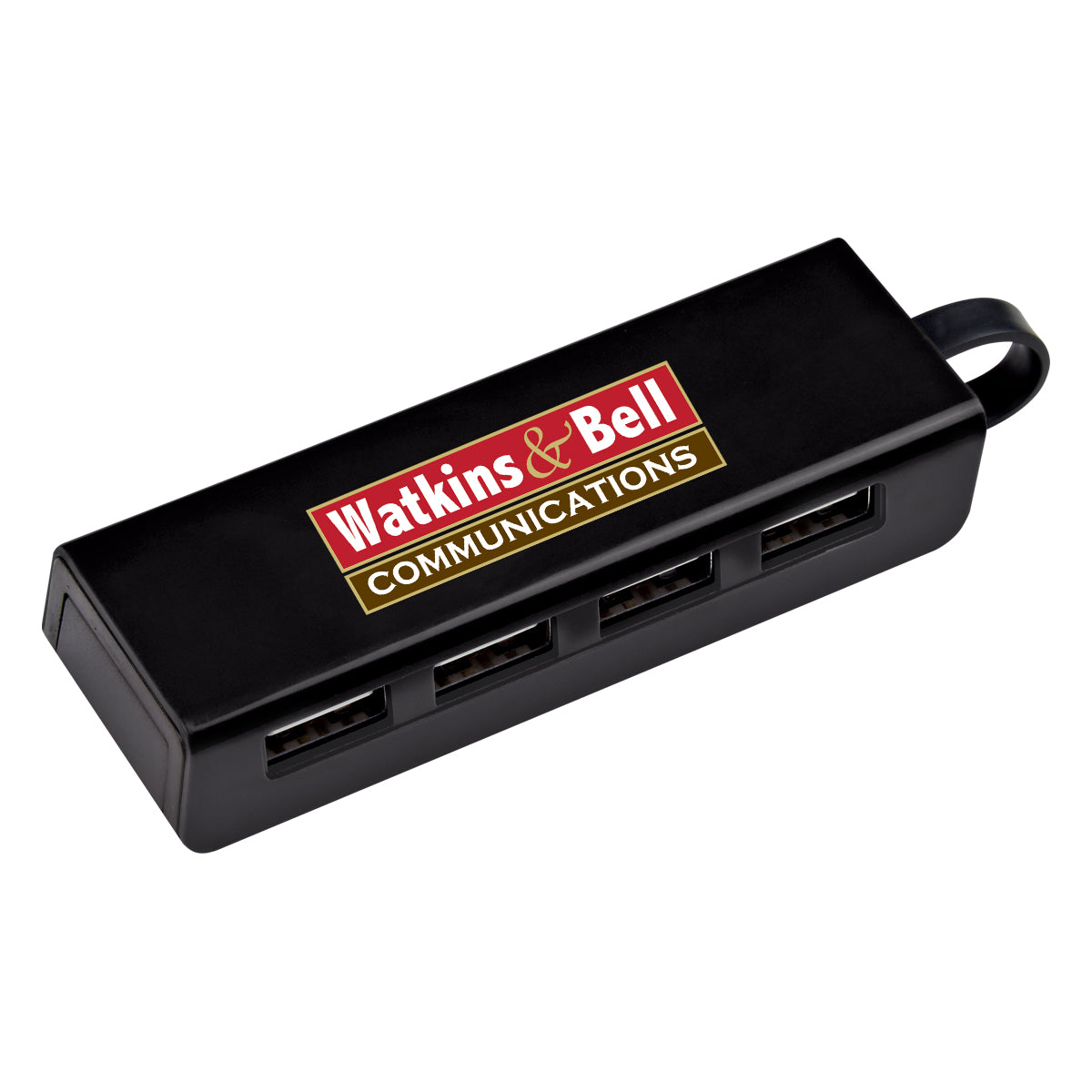 4-port Traveler Usb Hub With Phone Stand