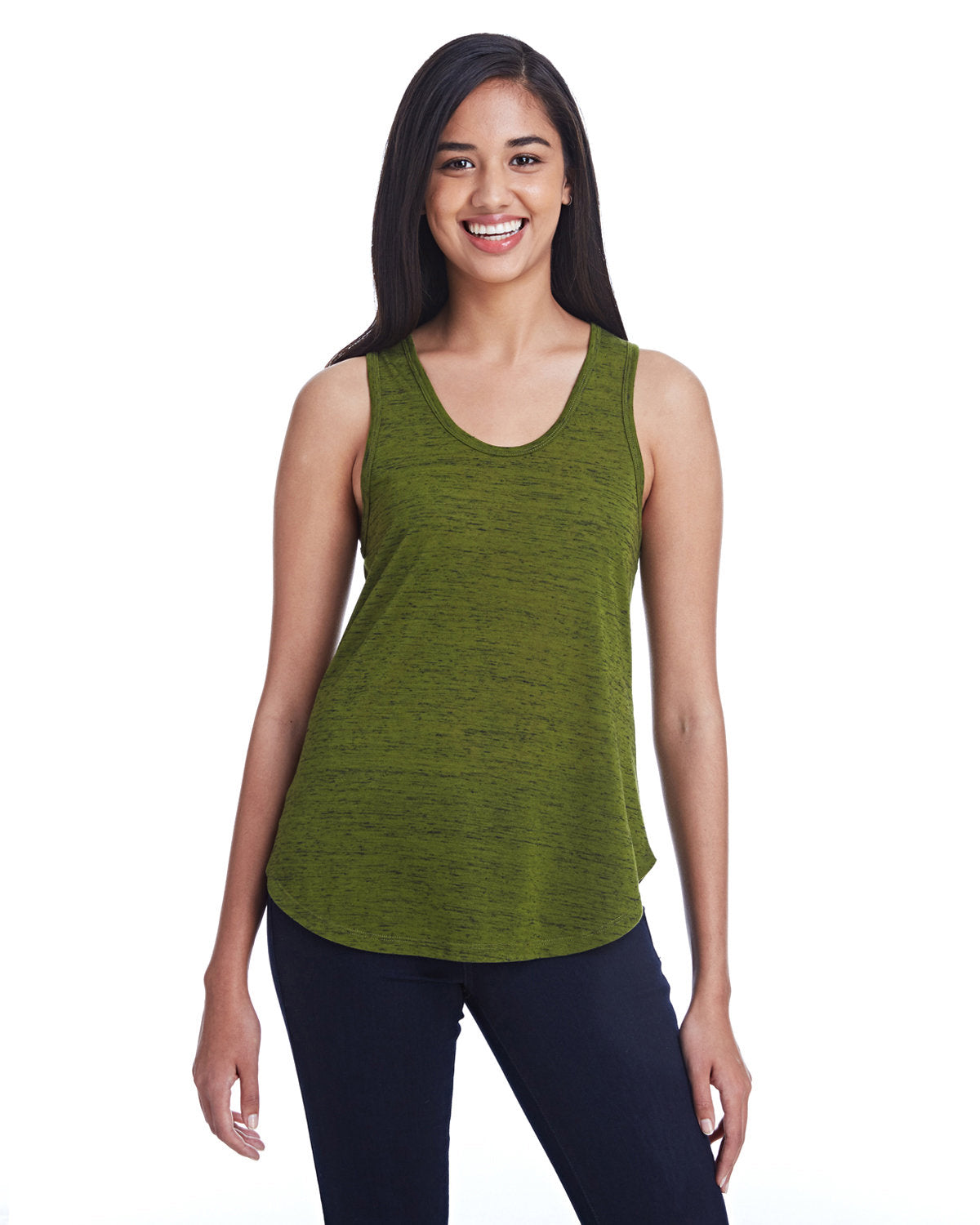 THREADFAST Ladies' Blizzard Jersey Racer Tank