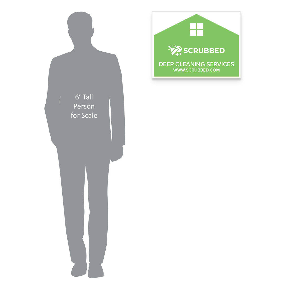 18"h x 24"w Custom Corrugated Yard/Lawn Sign