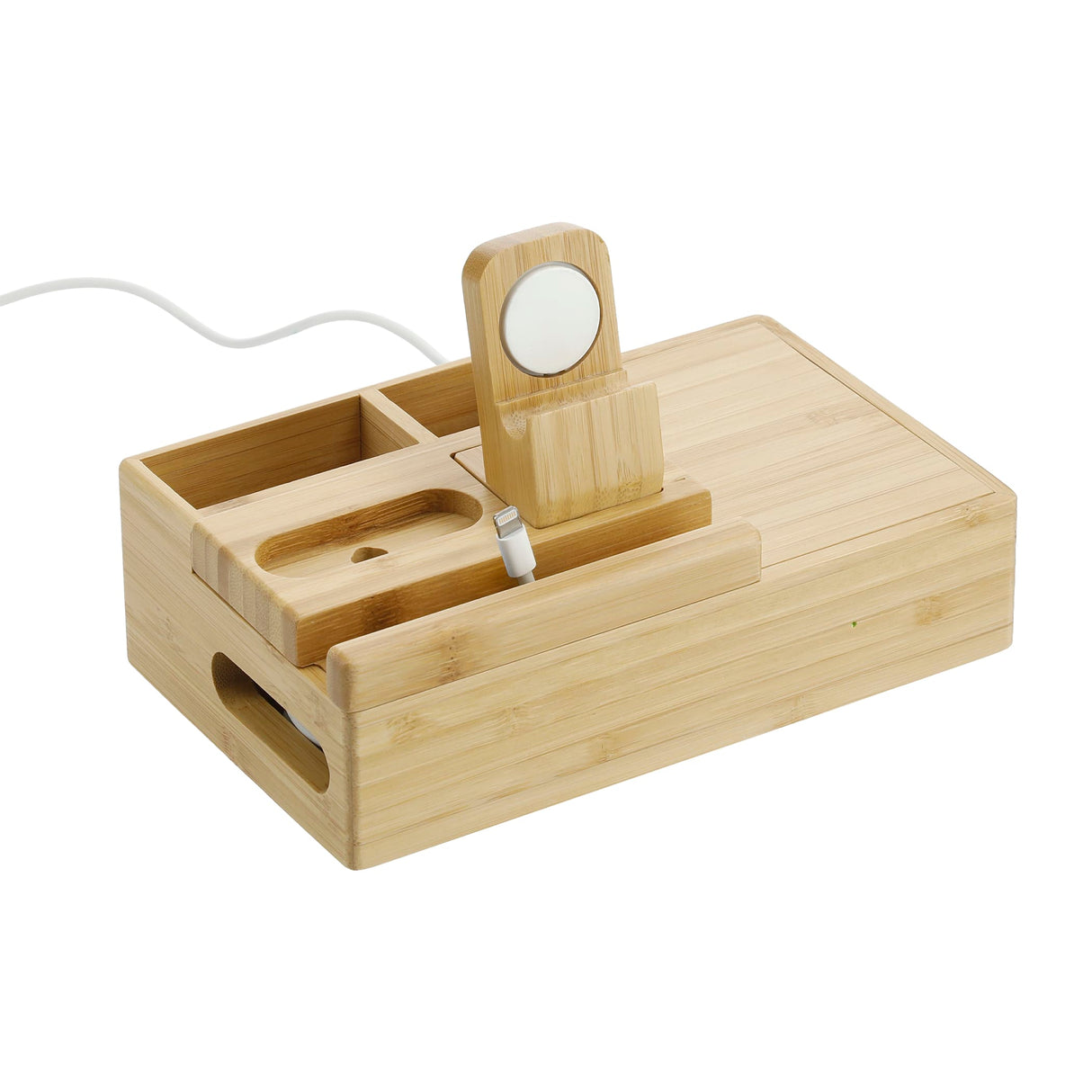 Bamboo Fast Wirelsss Charging Dock Station