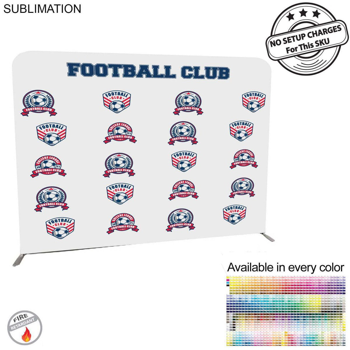 48 Hr Quick Ship - Tradeshow Booth Package Supreme, 10' EuroFit Display and 8' Sublimated Tablecloth