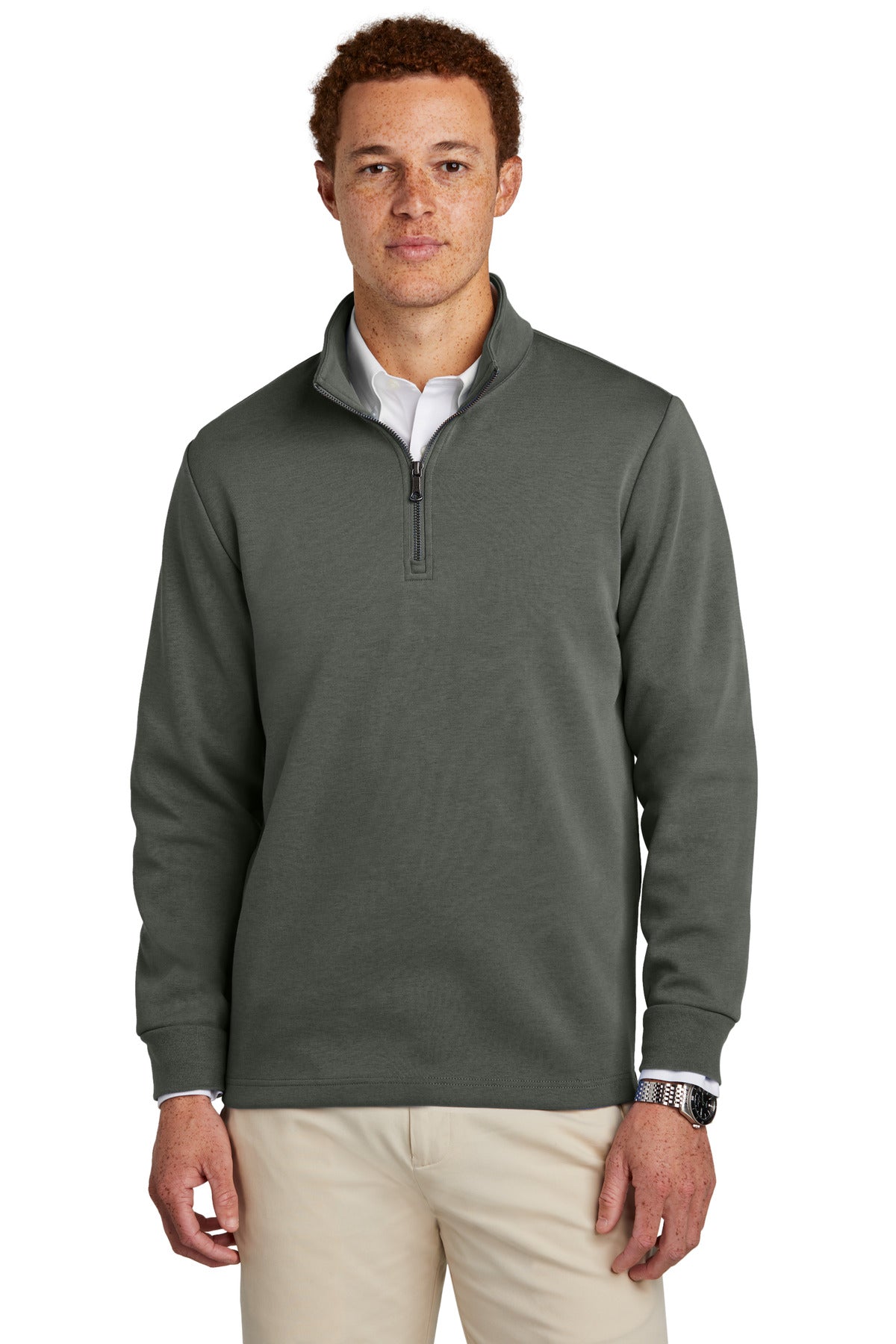 Brooks Brothers Double-Knit ¼-Zip Shirt