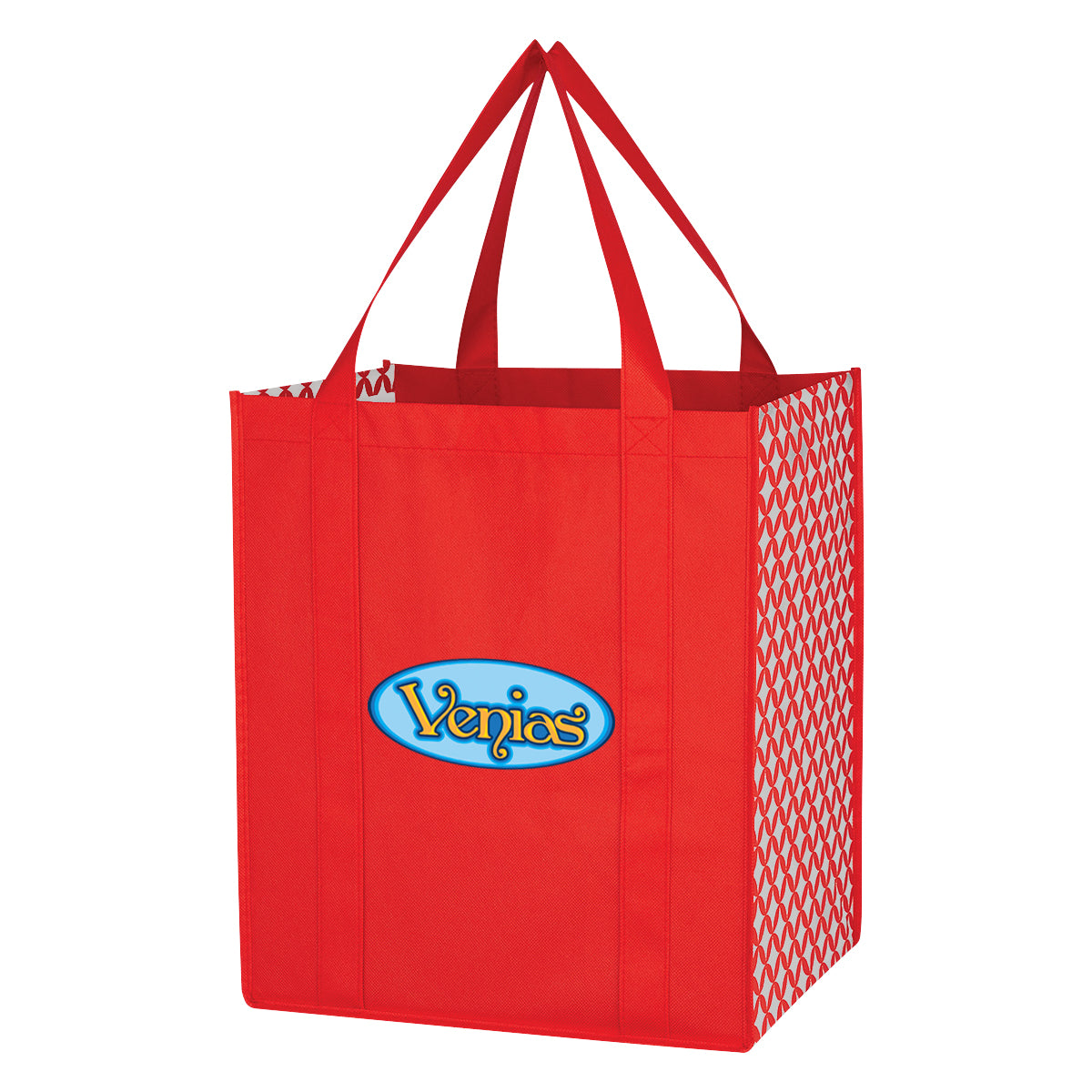 000543 Non-woven Curved Diamond Tote Bag