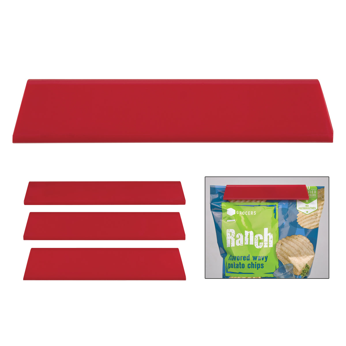 Slip-n-seal 3 Piece Bag Clip Set