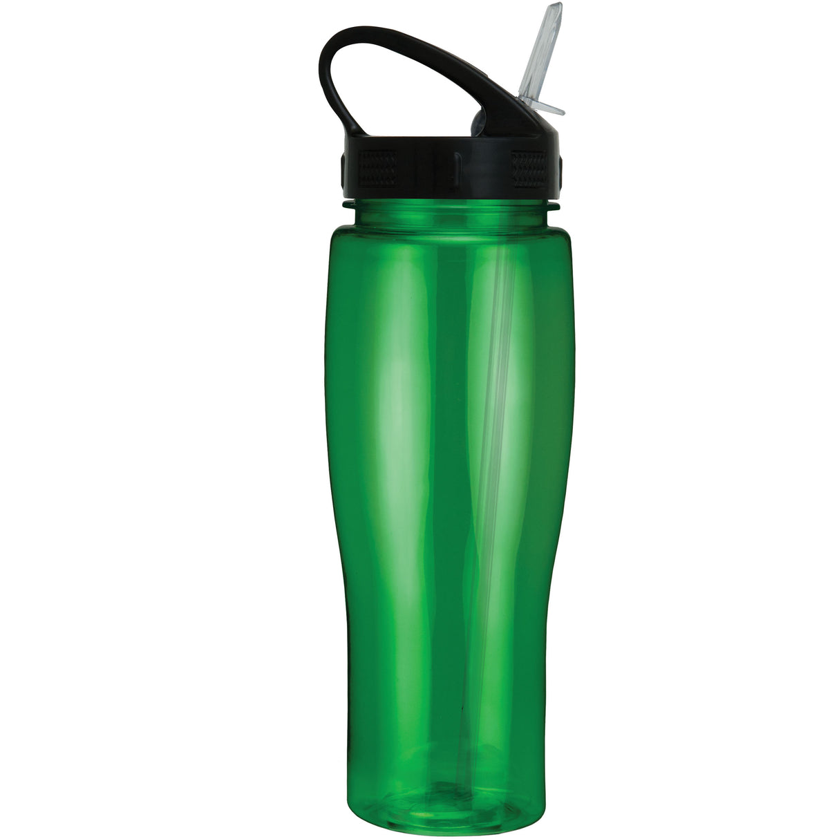 24 Oz. Contour Translucent Bottle w/ Sport Sip Lid and Straw