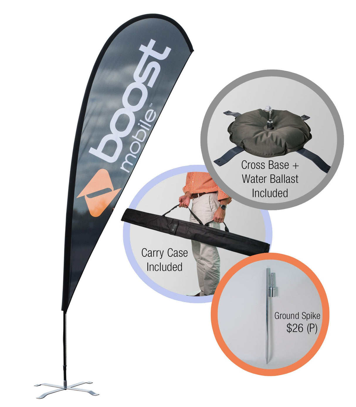 Teardrop Banner (Single Sided)