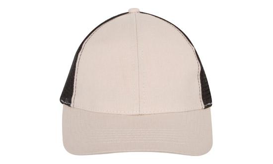 000963 Trucker Style Brushed Cotton Cap w/Mesh Back