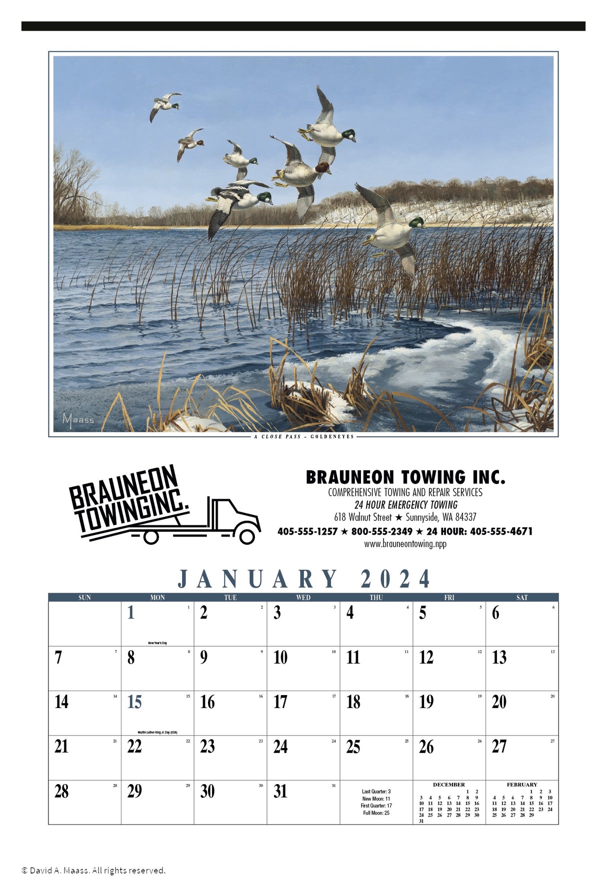 Maass Wildfowl® Executive Calendar