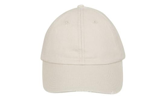 Washed Chino Twill Cap w/Distressed Peak
