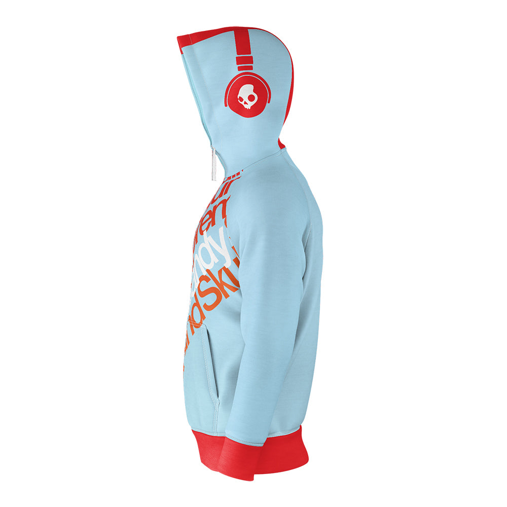 RUSTY Import Unisex Dye-Sublimated Raglan Full-Zip Hoodie