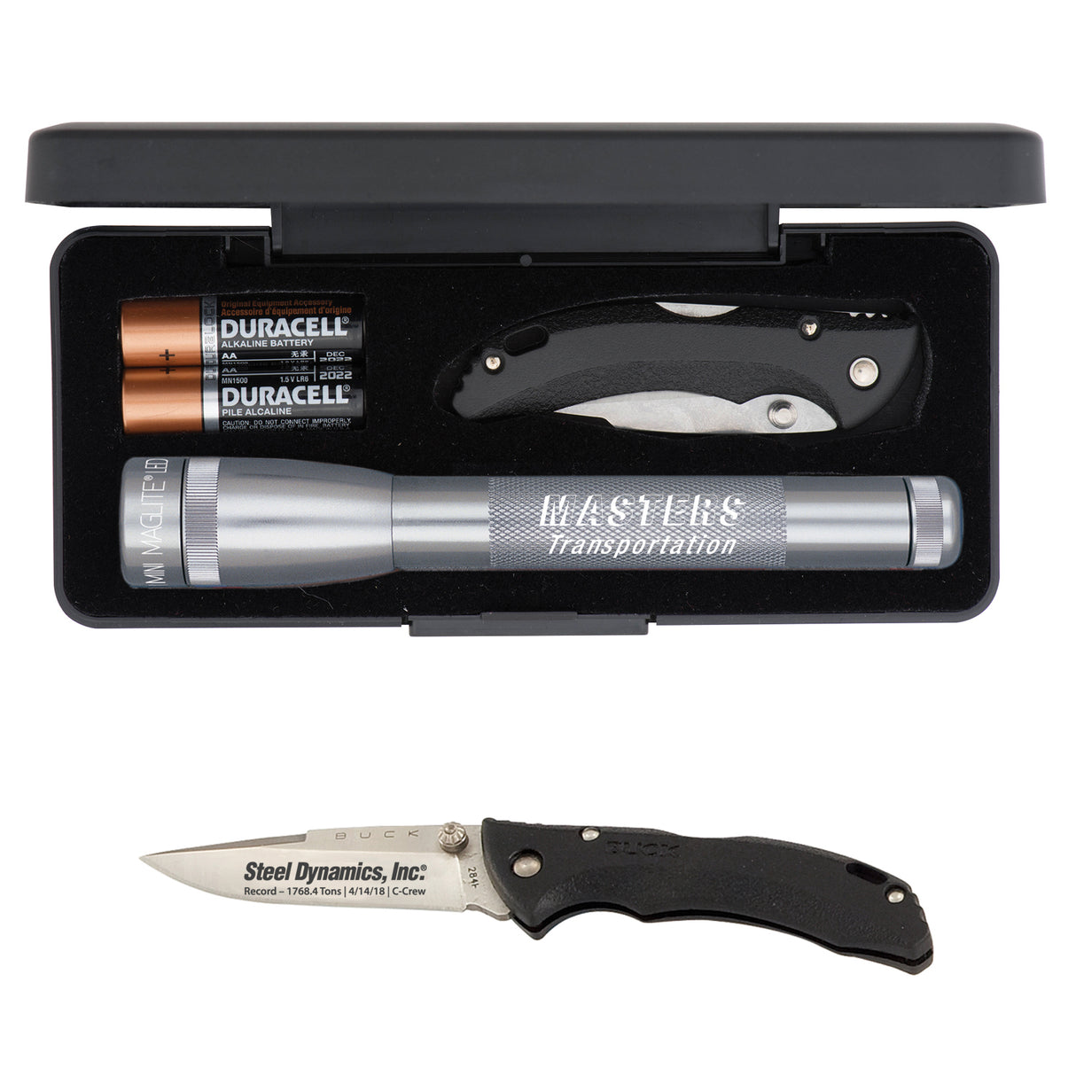 LED Mini Maglite® With Buck® "Bantam Bbw" Knife