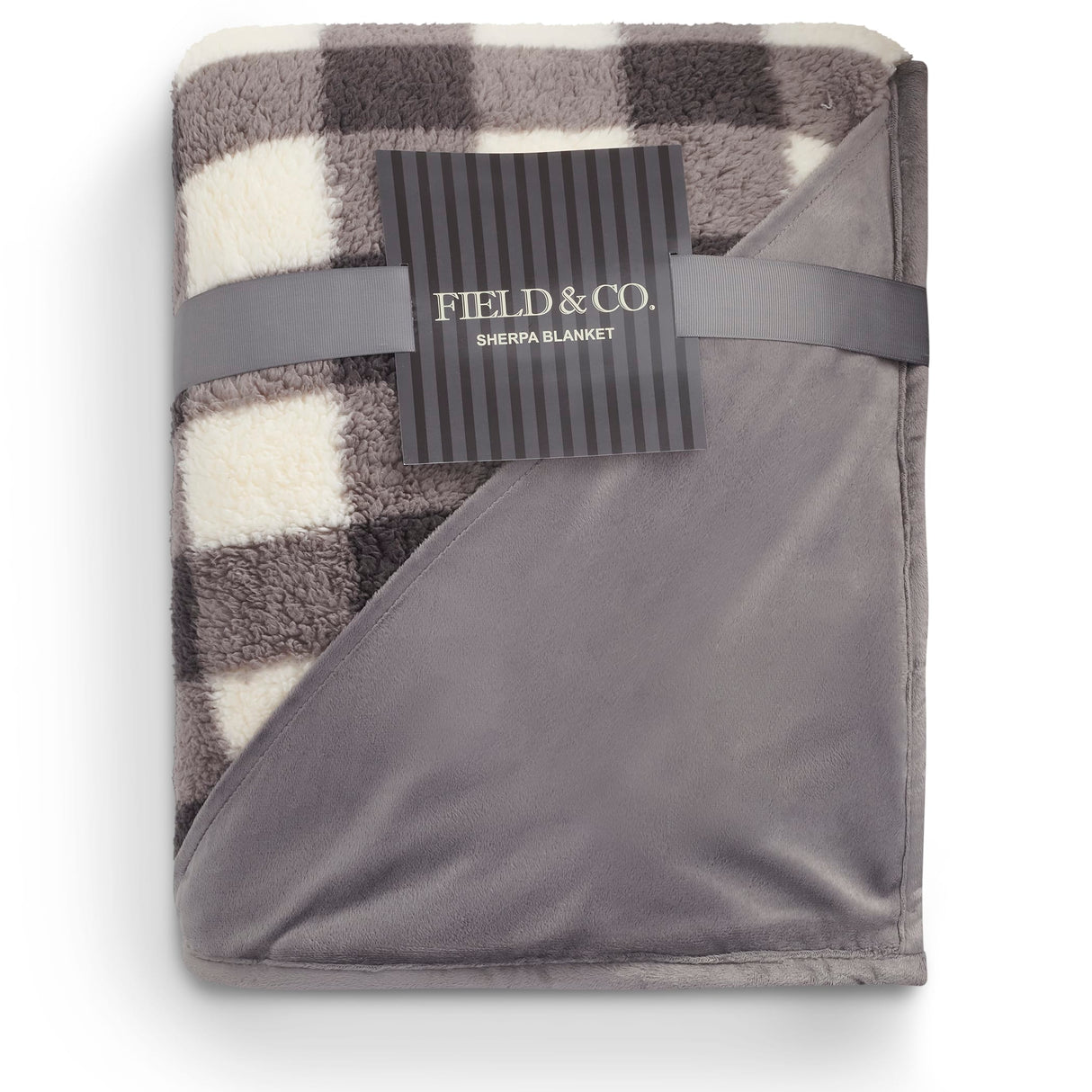 Field & Co.® Double Sided Plaid Sherpa Blanket
