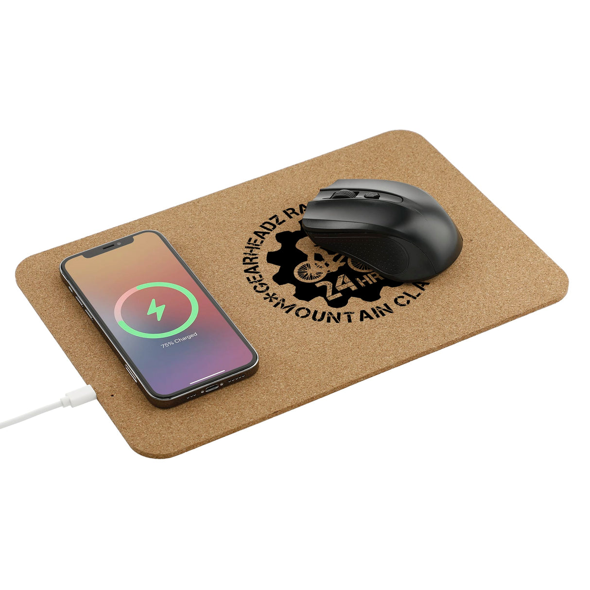 Cork Fast Wireless Charging Mouse Pad