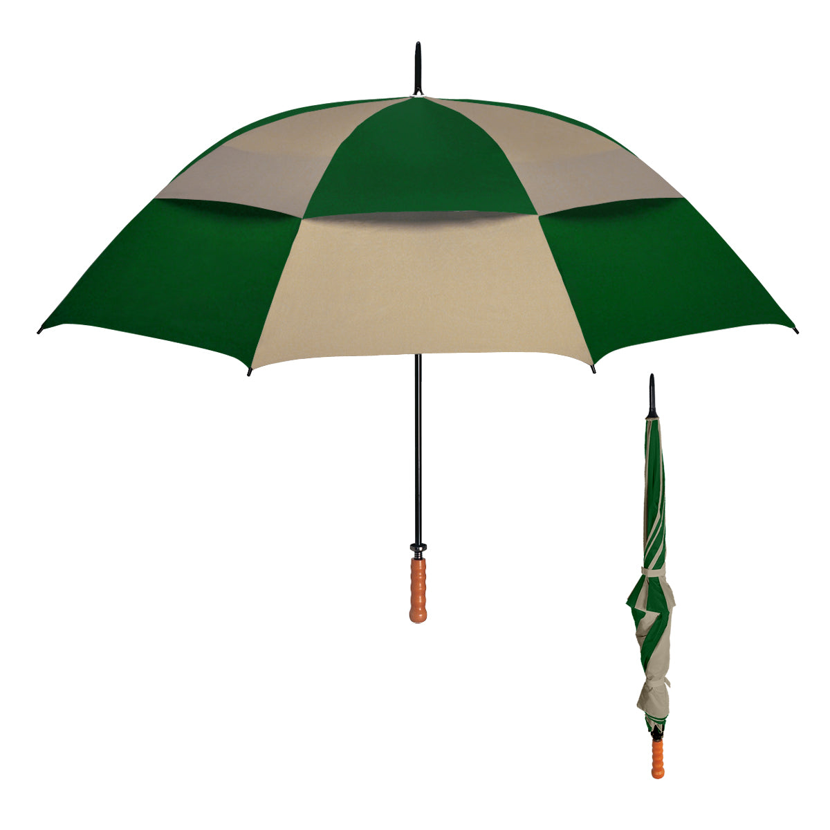68" Arc Windproof Vented Umbrella