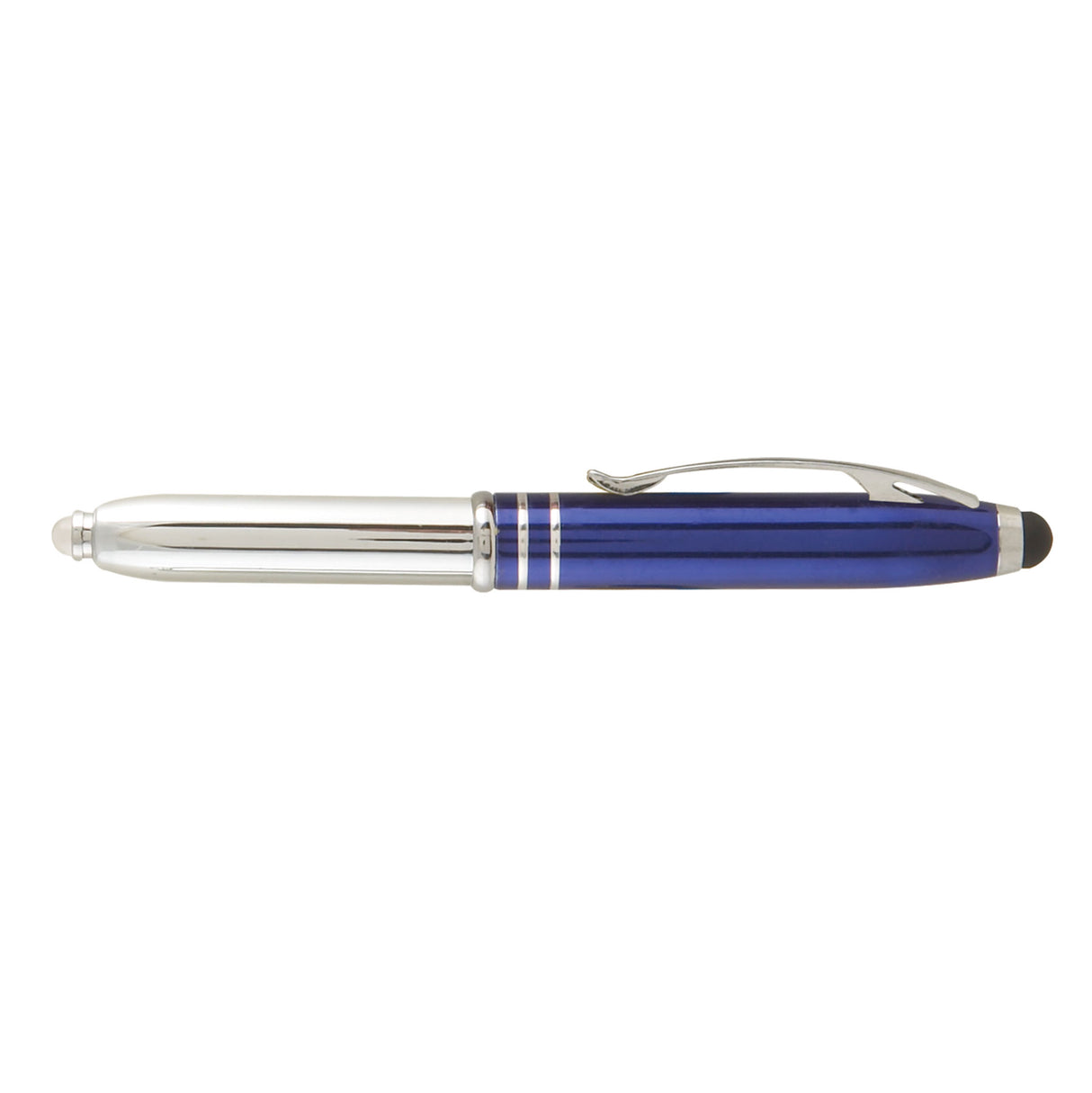 Vivano Duo w/LED Light & Stylus - Laser Engraved - Metal Pen