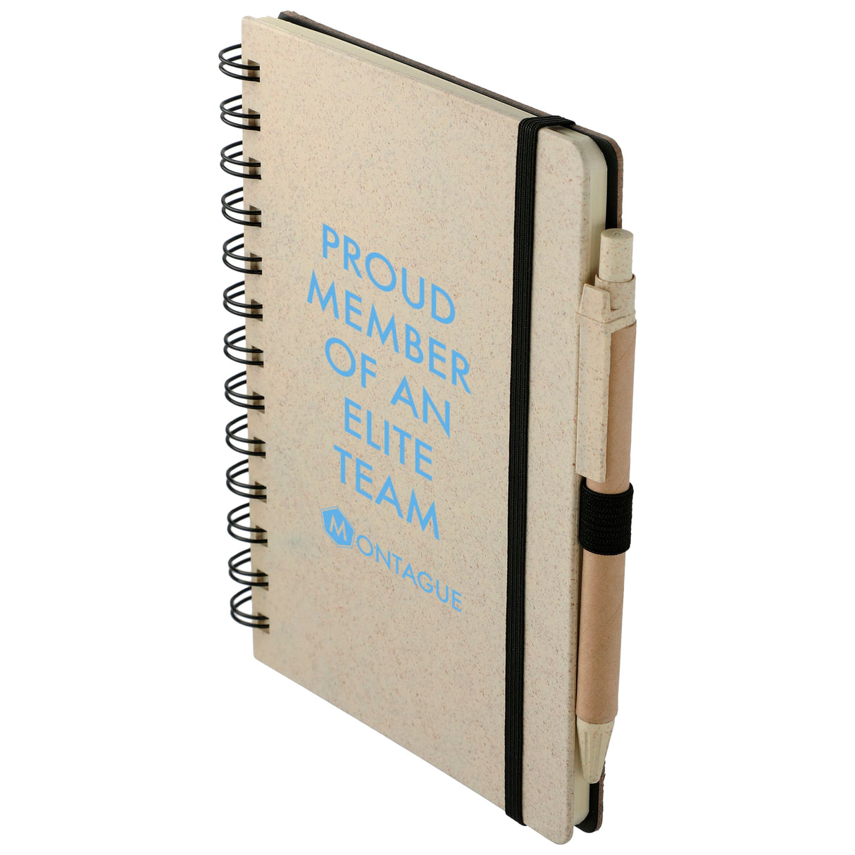 5" x 7" FSC® Mix Wheat Straw Notebook with Pen