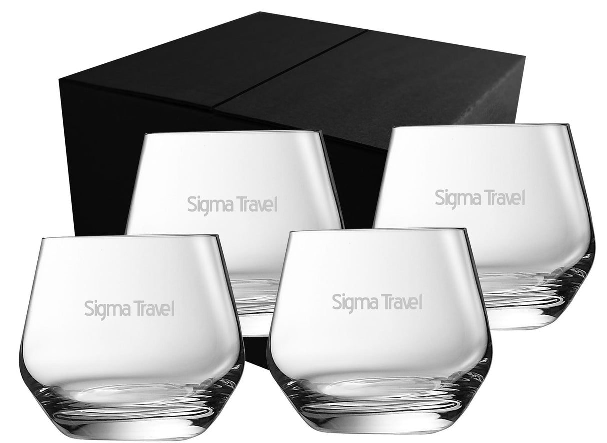 ~ Frisco 11.75oz Chef & Sommelier stemless set of 4 in a Midnight gift box