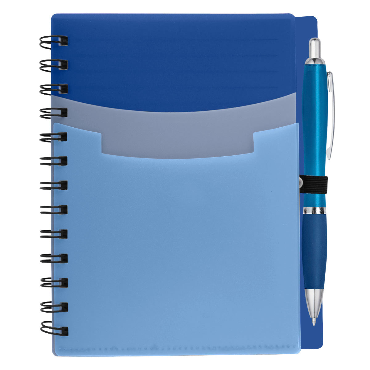Tri-pocket Notebook & Satin Pen