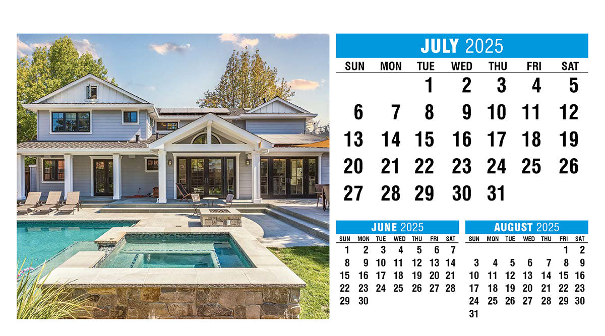 Homes Desk Tent Calendar