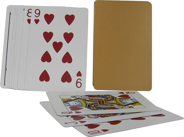 Deck of Cards gold, blank, undecorated