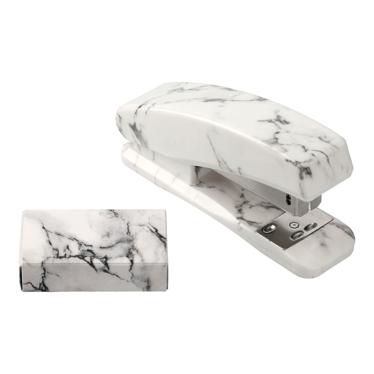 4 Piece Faux Marble Desktop Set