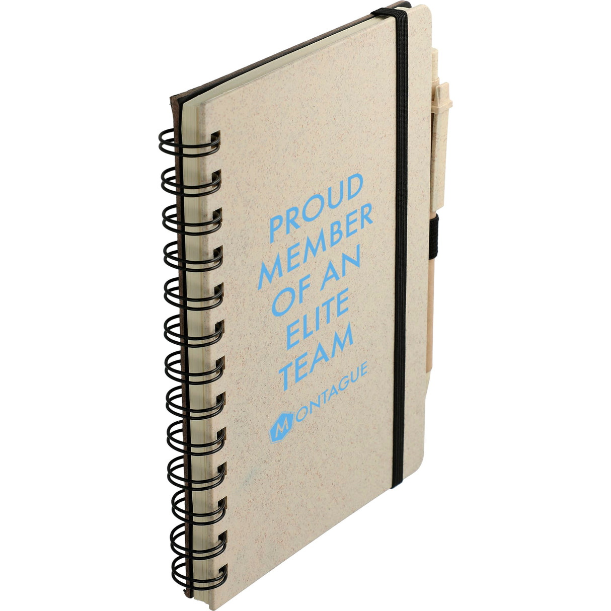 5" x 7" FSC® Mix Wheat Straw Notebook with Pen