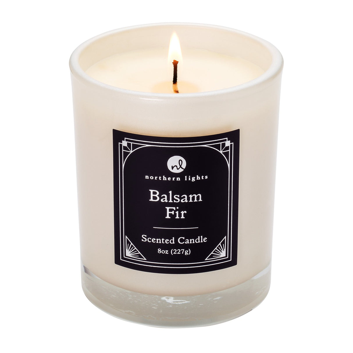 Zippo® Champagne Rechargeable Candle Lighter & 8 oz Balsam Fir Candle Gift Set