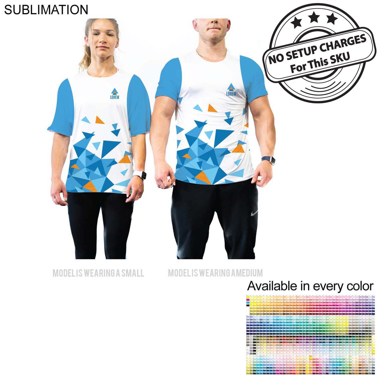 Corporate T-Shirt, Unisex, Performance Fabric, NO SETUP CHARGE