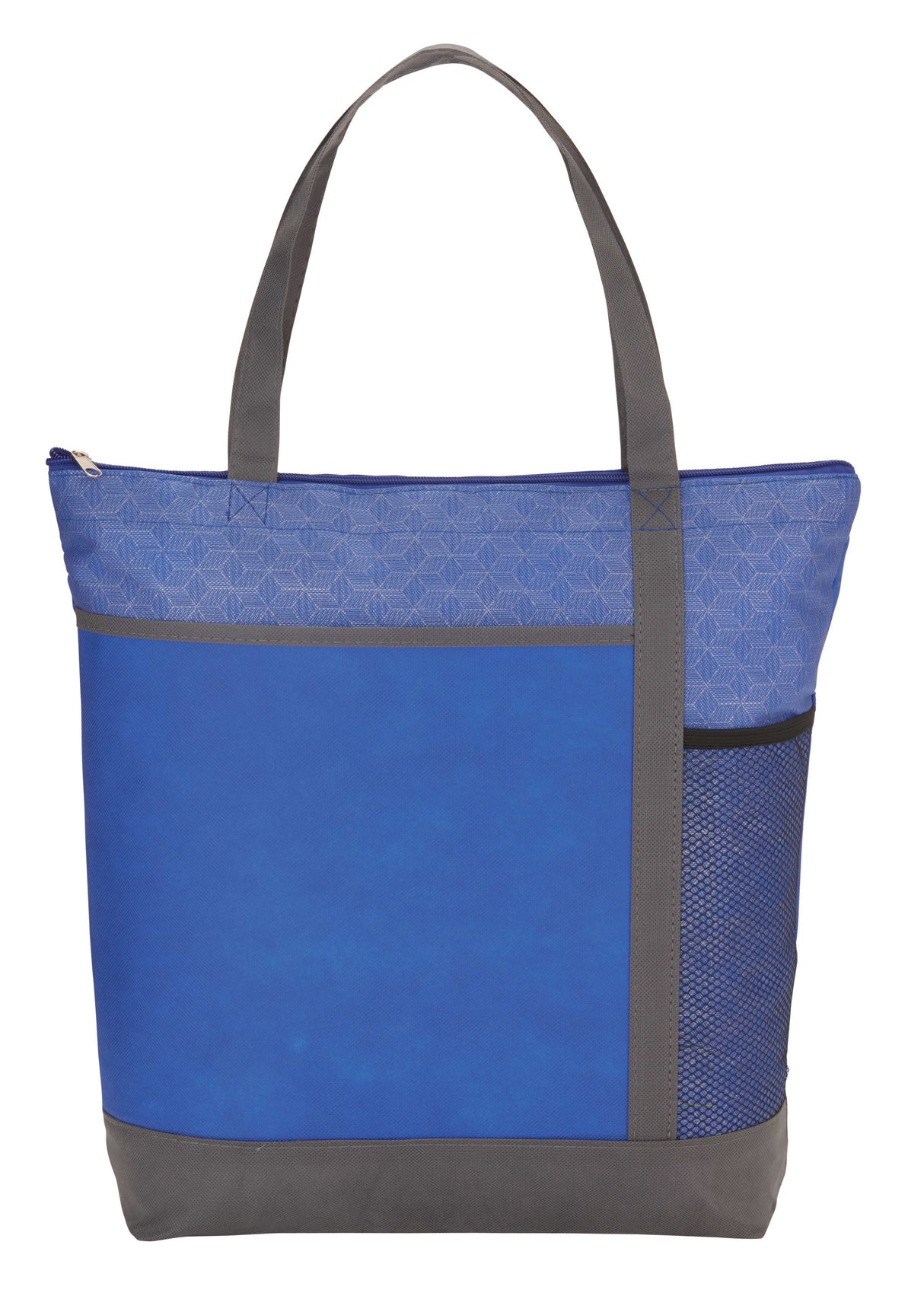 Chrome Non-Woven Zipper Convention Tote