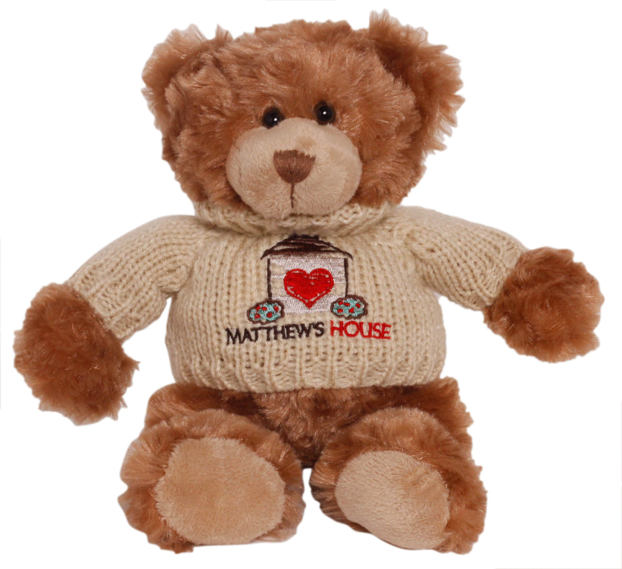 11" Roary Bear w/Hand Knit Embroidered Sweater